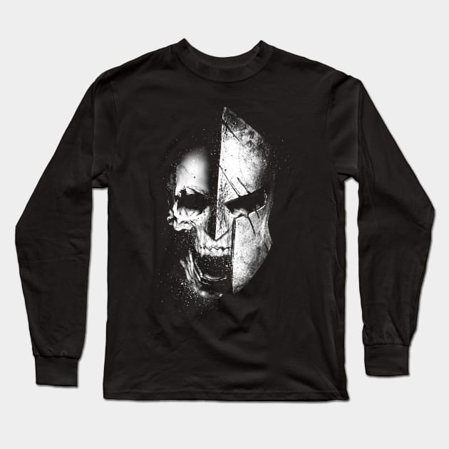 The last spartan warrior Long Sleeve T-Shirt by Moncheng